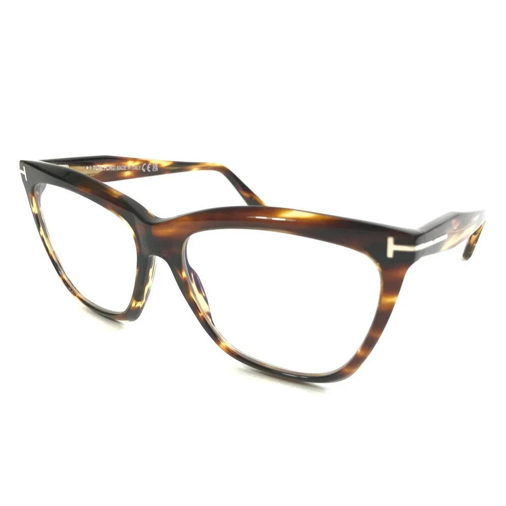 Tom Ford Eyeglasses Frames TF6064-B 055 Tortoise Cat Eye Full Rim 56-15-140